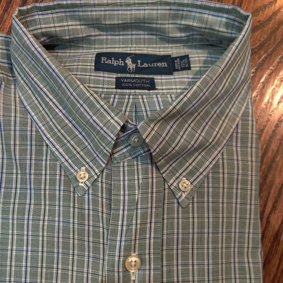 Ralph Lauren yarmouth check long sleev button down - Picture 1 of 6